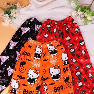 [Firefly] Bộ Đồ Ngủ Sanrio Hello Kitty Hoạt Hình Kuromi Flannel Quần Bộ Đồ Ngủ Quần Dài Quần Nhà Thường Ngày Quà Tặng Giáng Sinh Halloween [VN]