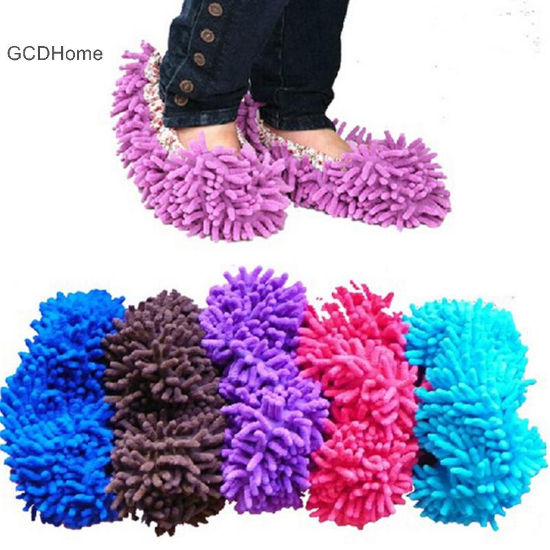 Gcdhome Mới 1 Chiếc al Quét Sàn Phát Hiện Lười Kéo overshoes Sạch Dép Phù Hợp Với Sạch Cây Lau Mũ Che Giày Sạch Sẽ HOT