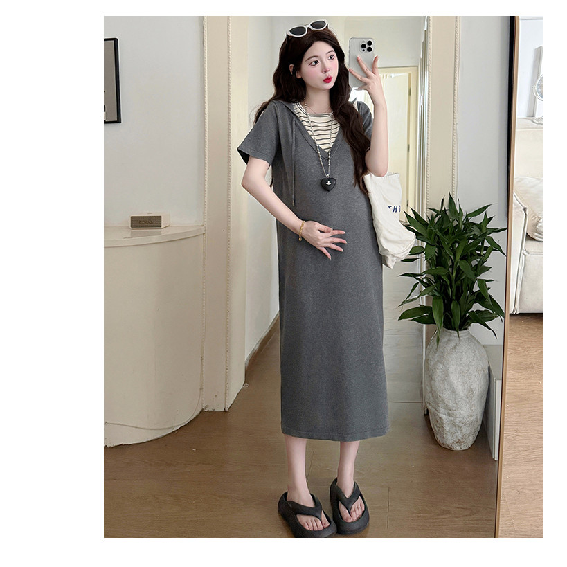 Váy bà bầu hai mảnh giả mùa hè