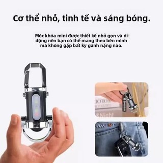 Đèn pin móc chìa khóa, Đèn pin mini EDC, Đèn pin làm việc COB móc chìa khóa 7 chế độ sáng