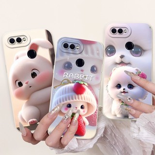 Ốp Chống Sốc Cho OPPO F7 F9 Pro Vỏ Mới Hoạt Hình Dễ Thương Thỏ Mèo Mềm Kẹo Silicon Dành Cho OPPOF7 OPPOF9 F9Pro Ốp Lưng