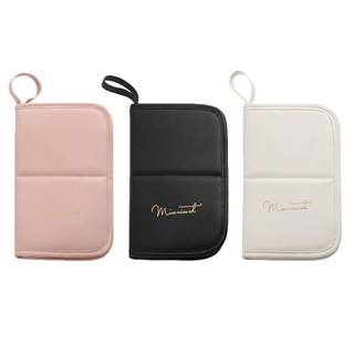 Túi đựng cọ trang điểm PURECOTTON0, Nhà vệ sinh mỹ phẩm chống thấm nước dung tích lớn, Da PU bền 20 lỗ Dụng cụ làm đẹp Túi đựng