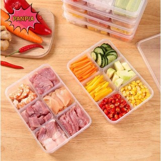 [PNPIA] Hộp chia thức ăn 6 ngăn - Hộp đựng thịt bằng nhựa tiện lợi VN