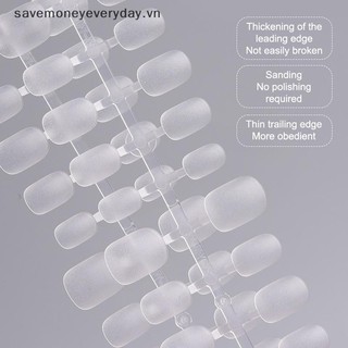 [savemoneyeveryday] 100 Cái / hộp Móng Tay Giả Trong Suốt Bấm Trên Móng Tay Bảo Vệ Móng Tay Giả Đầu Giọt Nước Hình Ngắn Miếng Dán Đầy Đủ Cho Móng Tay [vn]
