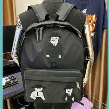 Balo Dê Gà 3 Thầy Giáo KCloset Cặp Đựng Sách Vở Laptop Chất Dù Size 40 Thời Trang Nam Nữ NA936