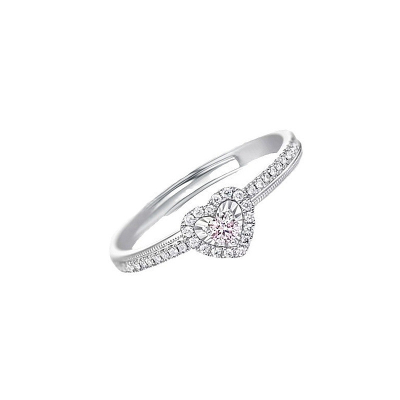Nhẫn mở trái tim tình yêu bằng bạc 925 dành cho nữ Thiết kế thích hợp Ánh sáng sang trọng