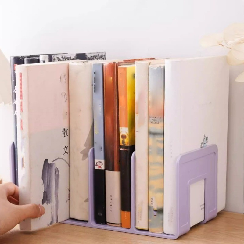 Máy Tính Để Bàn Bookends Ganizer Nhựa Lưu Trữ Cho Sách Tài Liệu Tạp Chí Hồ Sơ Phòng Học Đồ Dùng Văn Phòng Dụng Cụ Học Sinh