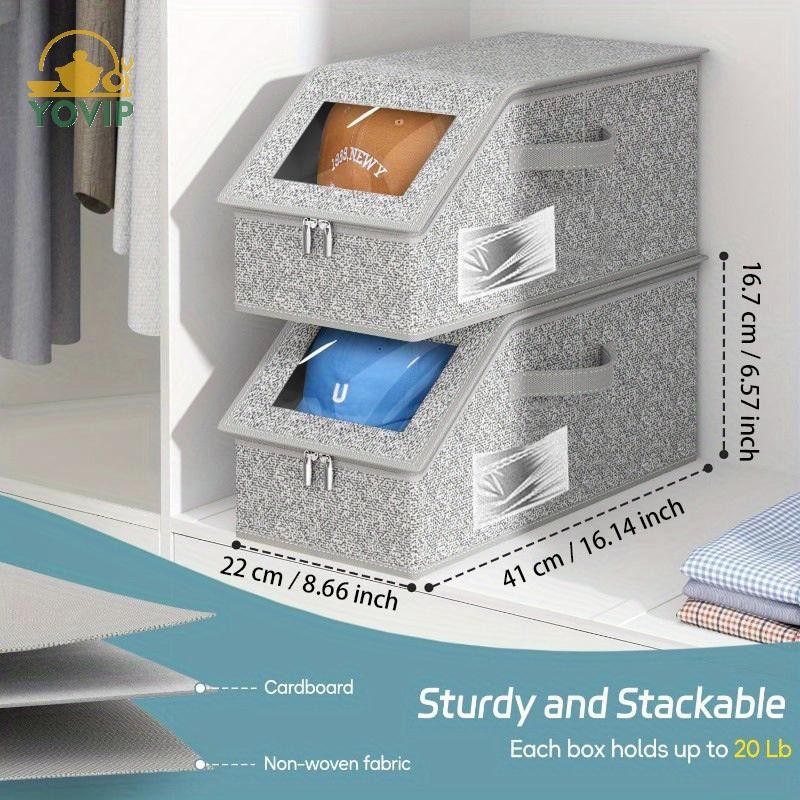 Hộp đựng mũ YOVIP, Giá đỡ mũ, Dung tích lớn, Bảo quản tủ quần áo, Thích hợp để sử dụng tại nhà, Tổ chức tủ quần áo và lưu trữ VN