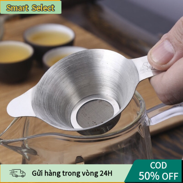 [COD] Lọc Trà Inox Dạng Phễu Có Tay Cầm – Lưới Thép Không Gỉ, Lọc Trà Vụn Tiện Dụng Cho Bàn Trà, Pha Trà Thủ Công