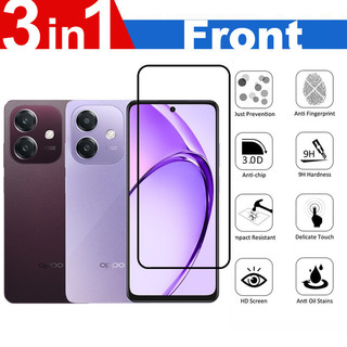 OPPO A5i 4G HD Bảo Vệ Màn Hình Chống Vân Tay 3 Trong 1 Kính Cường Lực Bảo Vệ Toàn Diện Cho OPPO A5i A5 A3 Pro A5x A5X A5 A3 A3x A3i Plus 5G 4G Có Phim Mặt Sau + Bảo Vệ Ống Kính