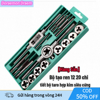 【COD】Bộ tay quay taro tạo ren trong và ngoài 20 chi tiết M3-M12 bộ taro taro ren ngoài