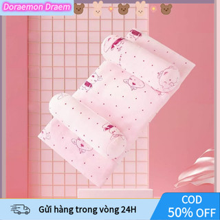 [COD] Gối Chặn Bé Sơ Sinh 1–3 Tháng – Định Hình Đầu, Ngăn Lăn Ngủ, Chất Vải Thô Hoa Thoáng Mát, Thấm Mồ Hôi