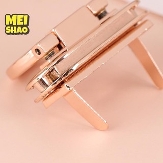 MeiShao Kim Loại Khóa Xoay Hình Bầu Dục Xoắn Cho DIY Túi Xách Thủ Công Ví Phụ Kiện
