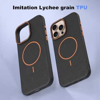 Bao Da Từ Tính Cho IPhone 11 12 13 14 15 16 Pro Max Sạc Không Dây Vỏ Điện Thoại Chống Sốc