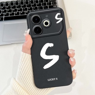 Dành Cho Tecno Pova 6 Neo Ốp Lưng Chữ Cái Ban Đầu Dễ Thương Silicon Mềm Chống Sốc Ốp Lưng TPU Cho Tecno Pova6 Neo 4G Vỏ Điện Thoại