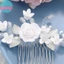 Sund Cô Dâu Cưới Phụ Kiện Tóc Hoa Sáng Bóng Kim Cương Giả Lược Tóc Barrette Trang Sức Sang Trọng Nữ Mũ Đội Đầu VN