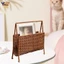 Sách Tạp Chí Giá Giỏ Đứng Kệ Mây Nhìn Mộc Mạc Dây Kim Loại Khung Báo Giá Đỡ Để Trang Trí Nhà Cửa Thiết Thực