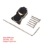 Đồng Bánh Xe Trung Tâm Đối Trọng Adapter Lái Knuckles Diff Cover Cho Trục SCX24 AXI90081 1 / 24 RC Xe Bánh Xích Màu Đen
