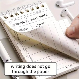 Sách ghi nhớ từ vựng bỏ túi MEGOCE, Hỗ trợ học tập Dễ dàng mang theo Hỗ trợ học tập tiếng Anh, Sách lập kế hoạch cá nhân hóa bằng tiếng Anh Mini