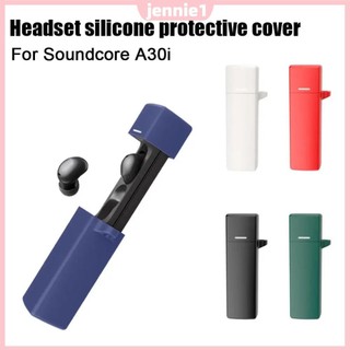 Ốp Silicon Vỏ Tai Nghe Chống Sốc Tai Nghe Nhét Tai Sạc Vỏ Da Chống Rơi Với Carabiner Cho Anker Soundcore A30i Phụ Kiện Bảo Vệ [jennie1.vn]