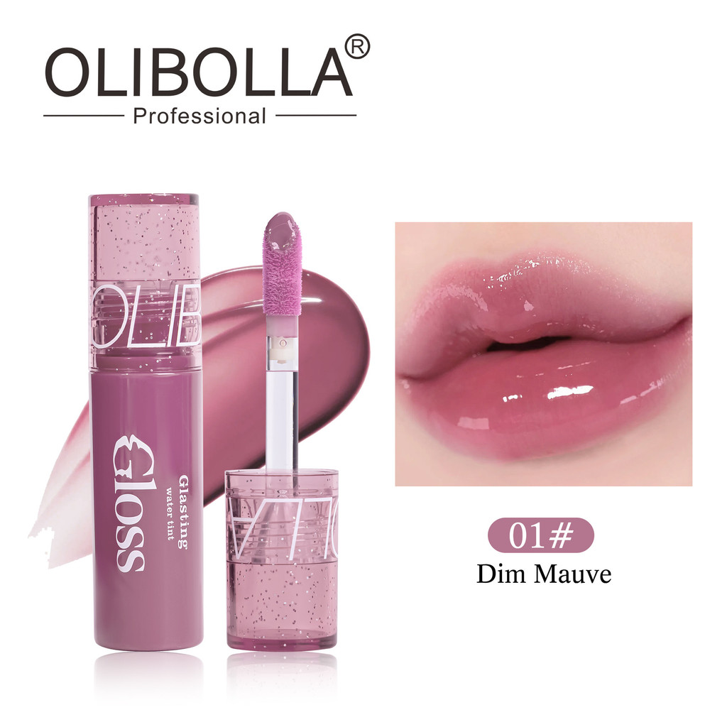 Streamer Gương Lip Glaze Đầu Bàn Chải Lớn Nước Bóng Môi Dưỡng Ẩm Son Bóng Giả Mặt Son Môi