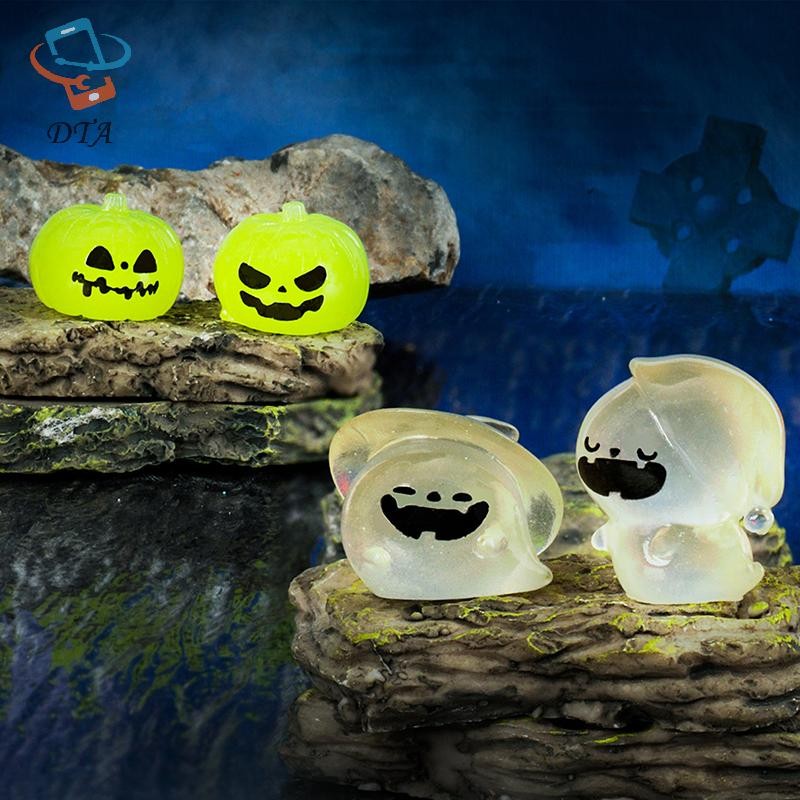 [DTA] Hoạt Hình Dạ Quang Halloween Bí Ngô Ma Đồ Trang Trí Nhỏ Sáng Tạo Nhựa Thủ Công Mô Hình Sáng Tạo DIY Trang Trí Nhà Cửa Phụ Kiện VN