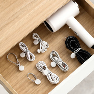 Băng buộc cáp đa chức năng từ tính, bộ sắp xếp cáp dữ liệu, cuộn dây cáp sạc.