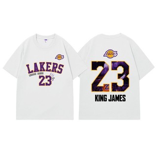 Lakers áo thun thể thaoquick dry, cổ vũ cho James