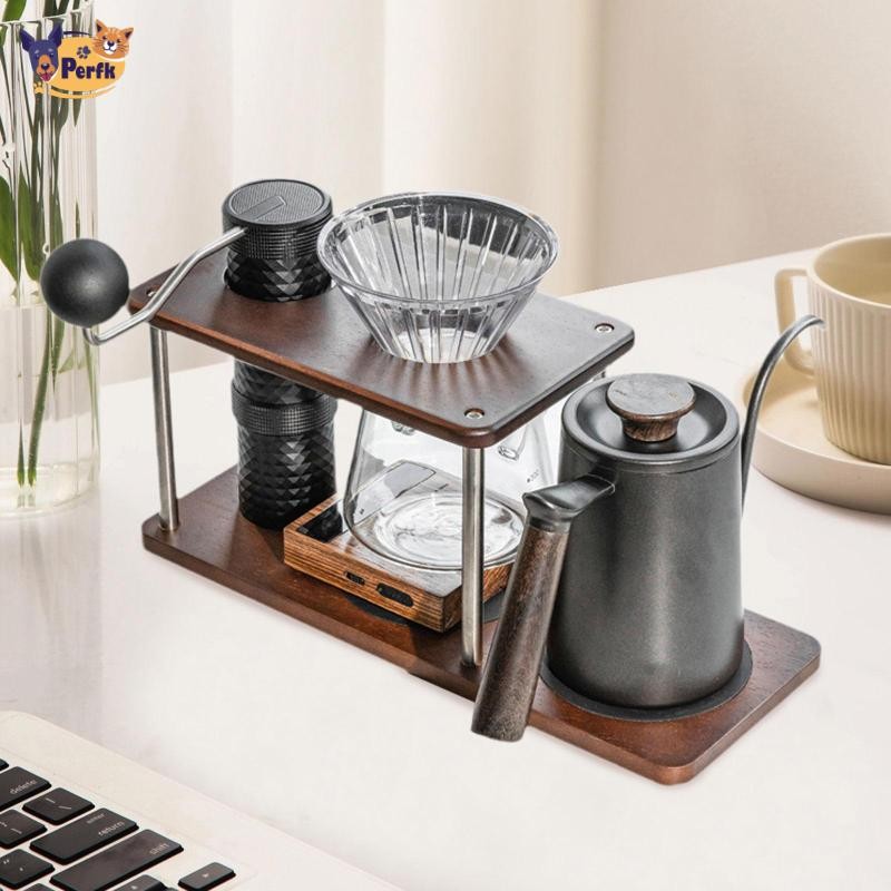 Đế Cà Phê Nhỏ Giọt Đổ Trên Trạm Cà Phê Có Thể Tái Sử Dụng Đa Năng Sắp Xếp Giá Gỗ Trang Trí Với Đế Lọc