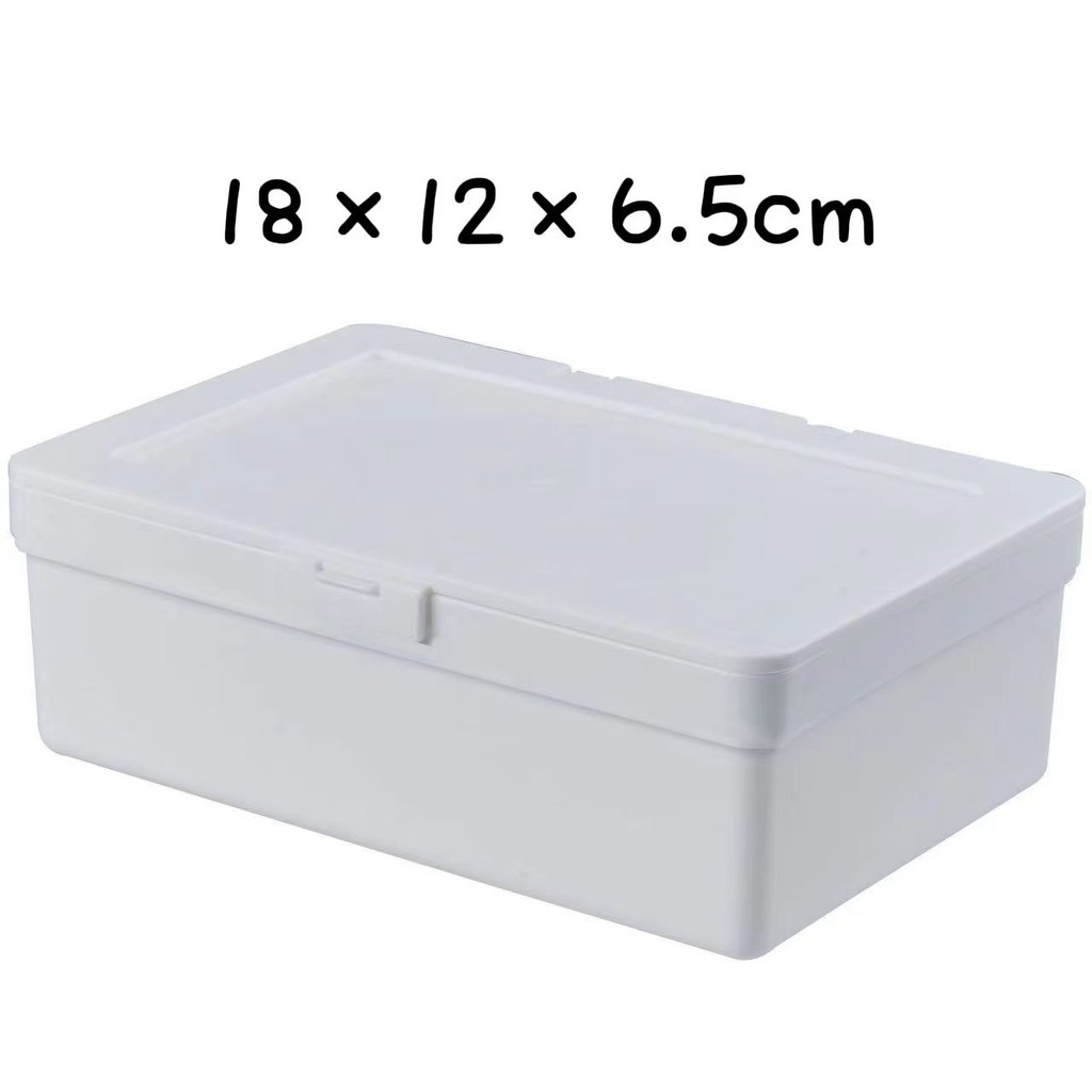 Hộp Chống Bụi Hộp Văn Phòng Phẩm Hộ Gia Đình Đơn Giản Học Sinh Hộp Bảo Quản Có Nắp Vỏ sò Hộp Bảo Quản Ký Túc Xá Hộp Đồ lặt Lặt Lặt Lặt Lặt Để Bàn