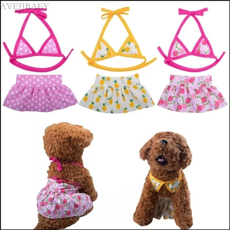 Avejjbaey Thú Cưng Chó Bikini Bộ Đồ Bơi Hoa Cho Chó Con Nhỏ Mèo Thời Trang Đồ Bơi Chó Tắm Phù Hợp Với Bốn Mùa Đảng