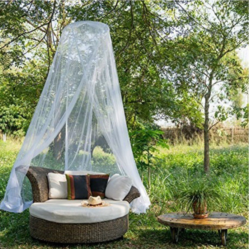 Màn chống muỗi hình vòm tròn cho trần nhà, cửa đơn, không cần giá đỡ, màn chống muỗi treo trần mới