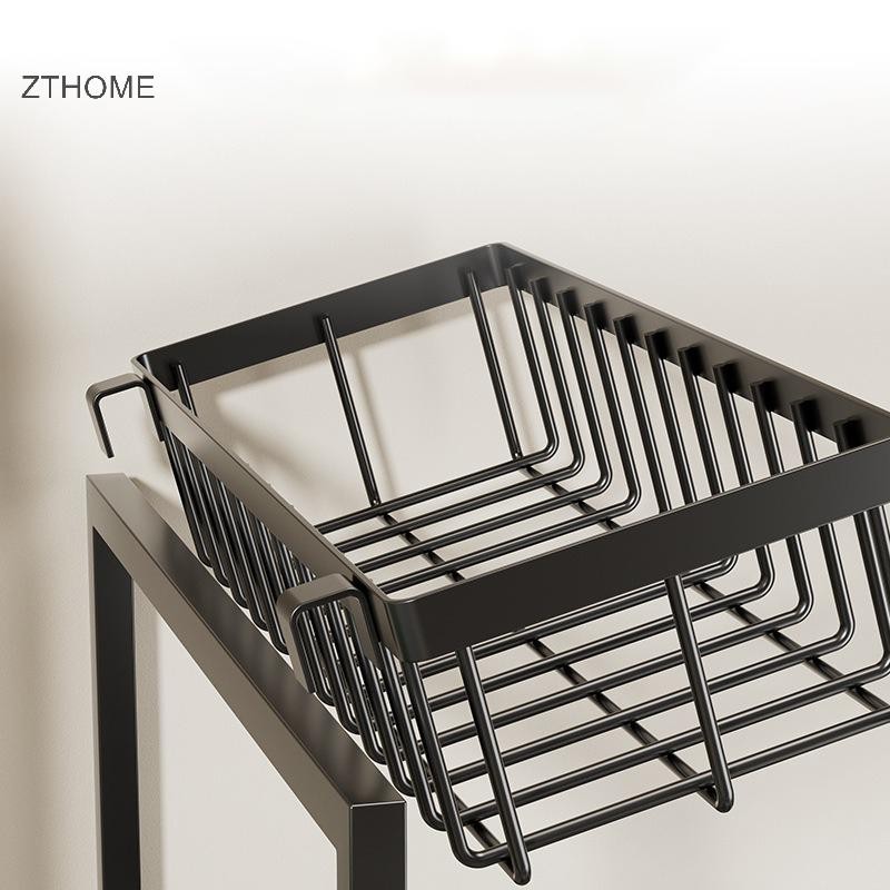 ZTHOME 2 Tầng Dưới Bồn Rửa Tổ Chức Và Bảo Quản Có Ngăn Kéo Trượt Đa Năng Kệ Phòng Tắm Sắp Xếp Cho Nhà Bếp Phòng Tắm Bảo Quản HOT
