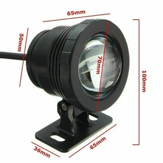 Đèn đài phun nước ASDFGER 10W DC12V, pha bể bơi đổi màu, điều khiển từ xa, chiếu sáng bể cá
