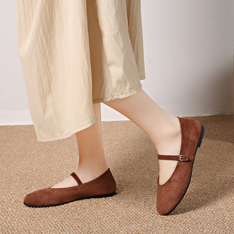 Giày Đế Bằng Nữ Atikota Slip-on Thời Trang Màu Trơn Phù Hợp Với Thoải Mái Nhẹ Đế Bằng Thường Ngày