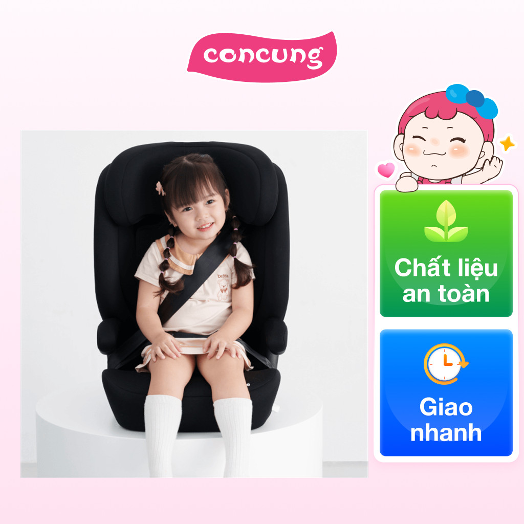 Ghế ngồi ô tô Animo Flexi Isofix (100-150cm, i-size, K55, Coal)
