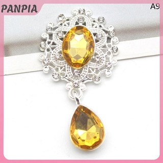 PANPIA-Shining Trâm 45 * 25mm Pha Lê Phụ Kiện Thời Trang Tuyệt Đẹp Đám Cưới Lời Mời Ngày Lễ Trang Trí Sáng Tạo