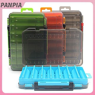 PANPIA-Fing Giải Quyết Hộp 14 Ngăn Phụ Kiện Câu Cá Mồi Móc Bảo Quản Hộp Đựng Dụng Cụ Câu Cá Hai Mặt Hộp Tổ Chức