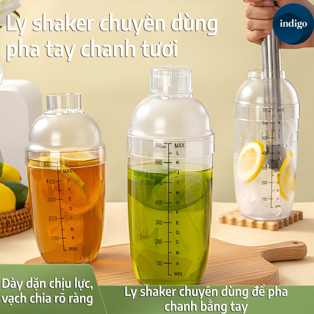 Bình Lắc Shaker Nhựa 350ml - 500ml - 700ml,Bình shaker pha trà thủ ...