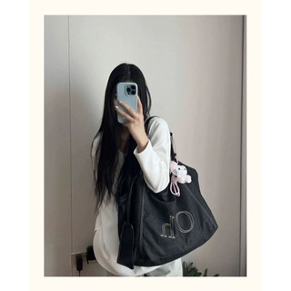 Denim Nhẹ Một Vai hobo Túi Nách Dung Tích Lớn Túi Tote Miễn Phí Túi Nhỏ