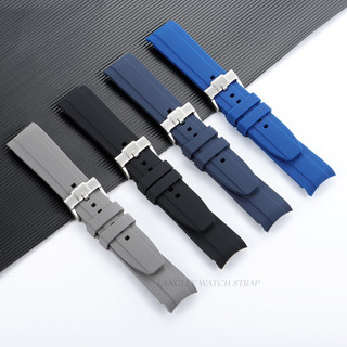 Dây đeo đồng hồ silicon đầu cong đầy màu sắc cho đồng hồ mặt trăng OMEGA Seamaster Đồng thương hiệu Planet Series Dây đeo đồng hồ cao su mềm dành cho nam nữ Thể thao MERCURY Mặt trăng sao Thổ