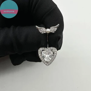 Nhẫn xỏ rốn zircon bụng nút, hợp thời trang và gợi cảm