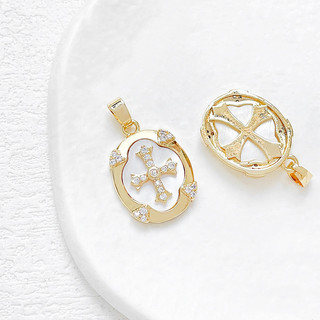 14k Đồng Clad Vàng Giữ Màu Fritillary Mica Mặt Dây Chuyền Tự Làm Handmade Trang Sức Vòng Tay Vòng Cổ Bông Tai Phụ Kiện