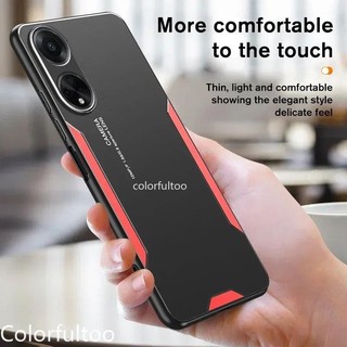 Ốp Lưng Cho Oppo A18 A38 A58 A78 A98 A79 4G 5G Vỏ Cứng Giáp Chống Sốc Kim Loại Hai Màu Chống Rơi Mờ Full Bảo Vệ Camera Vỏ Điện Thoại Cho A 18 OppoA38
