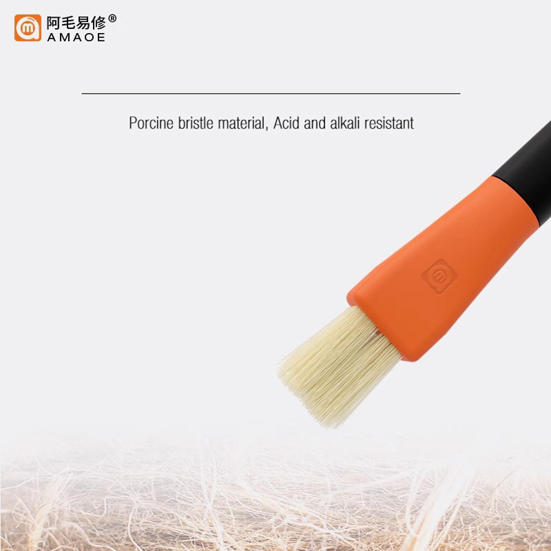 AMAOE Bàn chải an toàn ESD hai đầu có thể thay thế cho iPhone iPad Máy tính Samsung Bo mạch chủ PCB CPU IC Dụng cụ sửa chữa làm sạch