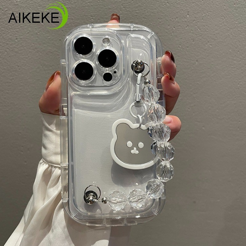 Tương thích với Honor X9A X9 4G 5G X30 200 100 90 80 70 60 50 30 20 Pro SE GT 20S 30S 8X Magic 4 Lite Nova 9 Pro SE Ốp điện thoại Mềm Trong Suốt Với Vòng Tay Túi Khí