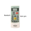 Điều khiển remote từ xa điều hòa Reetech 2 mặt cười-kèm pin