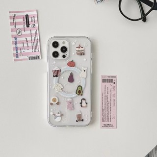Trái Cây Đáng Yêu Dễ Thương Trong Suốt Cho Iphone 16promax Xs XR XSMAX 11pro Max 16pro 12 13 14 15 Pro Max Ốp điện thoại Mềm 14promax 16plus