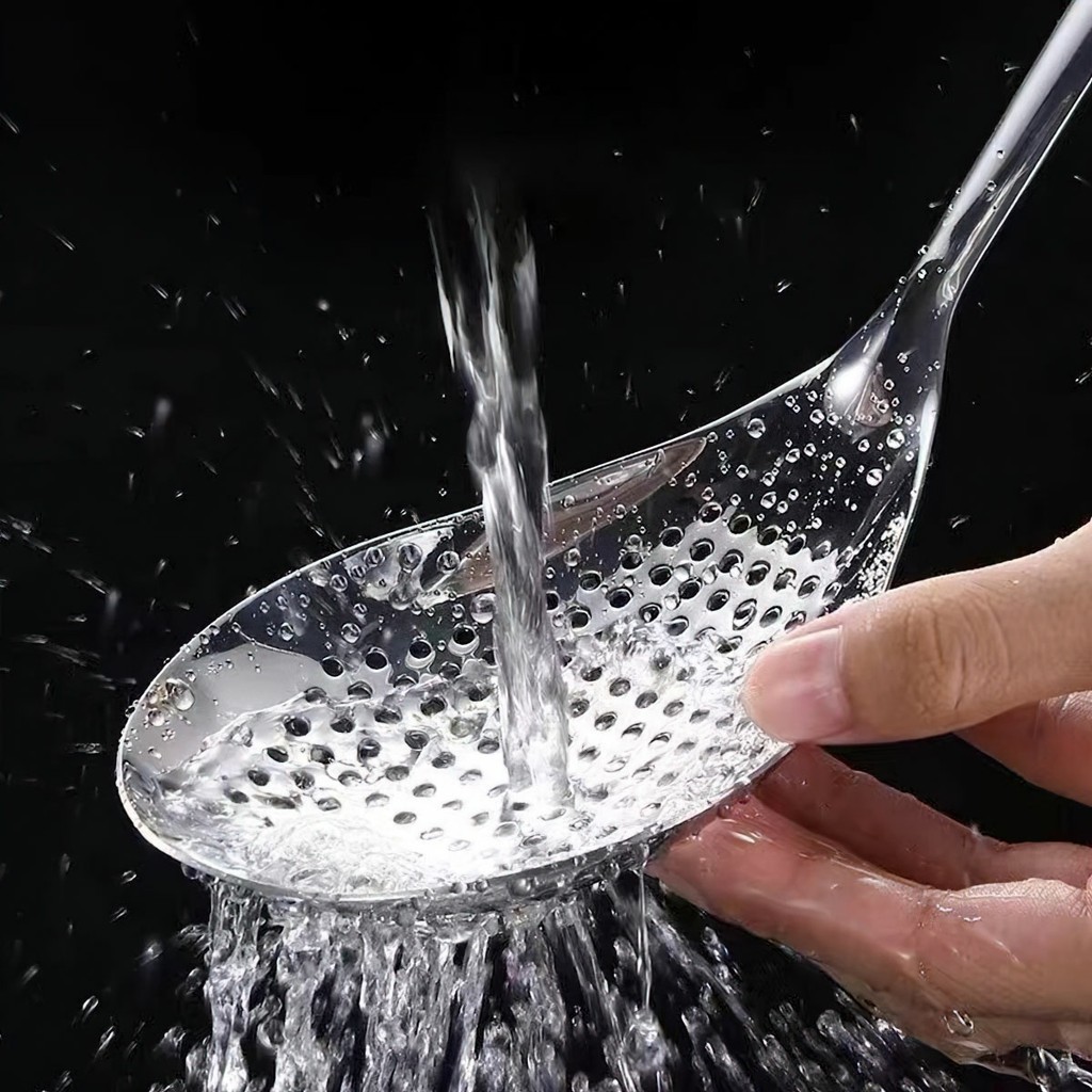 Muỗng Cán Cong Inox, Muỗng Múc Canh Inox Cán Cong Trơn Đa Năng Bền Đẹp Tiện Lợi  FE123