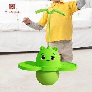 Hilabee Đồ chơi nhảy có tay cầm kèm bơm, bảng nhảy, gậy nhảy cho trẻ em, thể dục